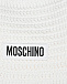 Вязаная шляпа с лого, белая Moschino | Фото 3