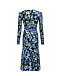 Платье миди, синий цветочный принт Philosophy Di Lorenzo Serafini | Фото 5