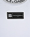 Футболка с отделкой логотипами DG, белая Dolce&Gabbana | Фото 4