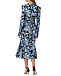 Платье миди, синий цветочный принт Philosophy Di Lorenzo Serafini | Фото 4