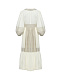 Платье миди с объёмными рукавами, белое Forte dei Marmi Couture | Фото 5
