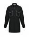Льняная рубашка с карманами и аппликацией кристаллами, черная Forte dei Marmi Couture | Фото 1