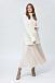 Плиссированная юбка миди с широким поясом Pietro Brunelli | Фото 4
