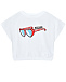 Комплект: футболка с принтом &quot;очки&quot;+ шорты в полоску Moschino | Фото 2