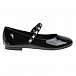 Черные лаковые туфли с лого на ремешке Dolce&Gabbana | Фото 2