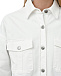 Куртка-рубашка с накладными карманами, белая Parosh | Фото 7