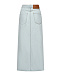 Джинсовая юбка с разрезом MSGM | Фото 4