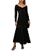 Платье из фактурной ткани, черное Charo Ruiz | Фото 3