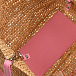 Плетеная сумка с вышивкой и жемчужинами Saint Barth | Фото 7