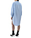 Платье-рубашка с лого, голубое MM6 Maison Margiela | Фото 4