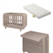 5 в 1 Комплект мебели BABY CHIPAK Детская кроватка, комод Кофе с молоком, Матрас и маятник    | Фото 1