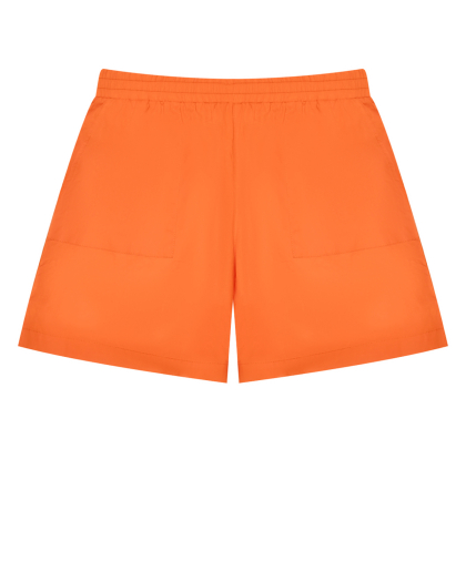 Шорты на резинке с карманами, оранжевые Max&Co | Фото 1