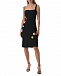 Черное платье с цветочными аппликациями Vivetta | Фото 3