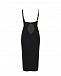 Черное платье с цветочными аппликациями Vivetta | Фото 5