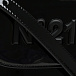 Глянцевая сумка с лого в тон, черная No. 21 | Фото 7