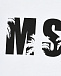 Футболка с черным лого, белая MSGM | Фото 3