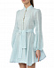 Льняное мини-платье с жемчужными пуговицами, голубое Forte dei Marmi Couture | Фото 6
