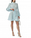 Льняное мини-платье с жемчужными пуговицами, голубое Forte dei Marmi Couture | Фото 3