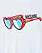 Комплект: футболка с принтом &quot;очки&quot;+ шорты в полоску Moschino | Фото 6