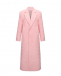 Однобортное пальто, розовое ALINE | Фото 1
