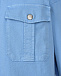Куртка-рубашка с накладными карманами, голубая Parosh | Фото 6