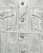 Джинсовая куртка серебристого цвета MM6 Maison Margiela | Фото 4